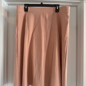 Ann Taylor Pink Midi Skirt